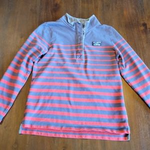 L.L.Bean striped rugby pullover size S